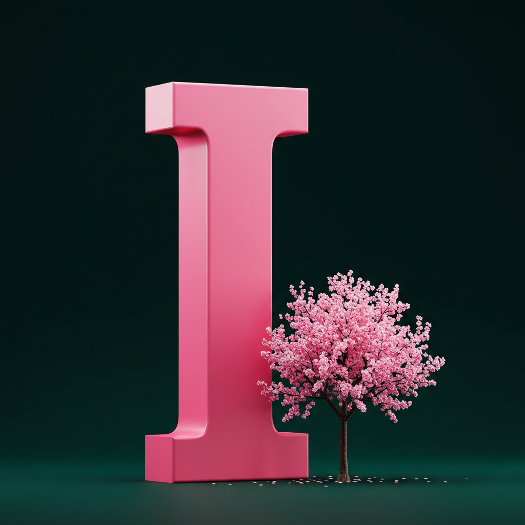 Sakura tree — letter I