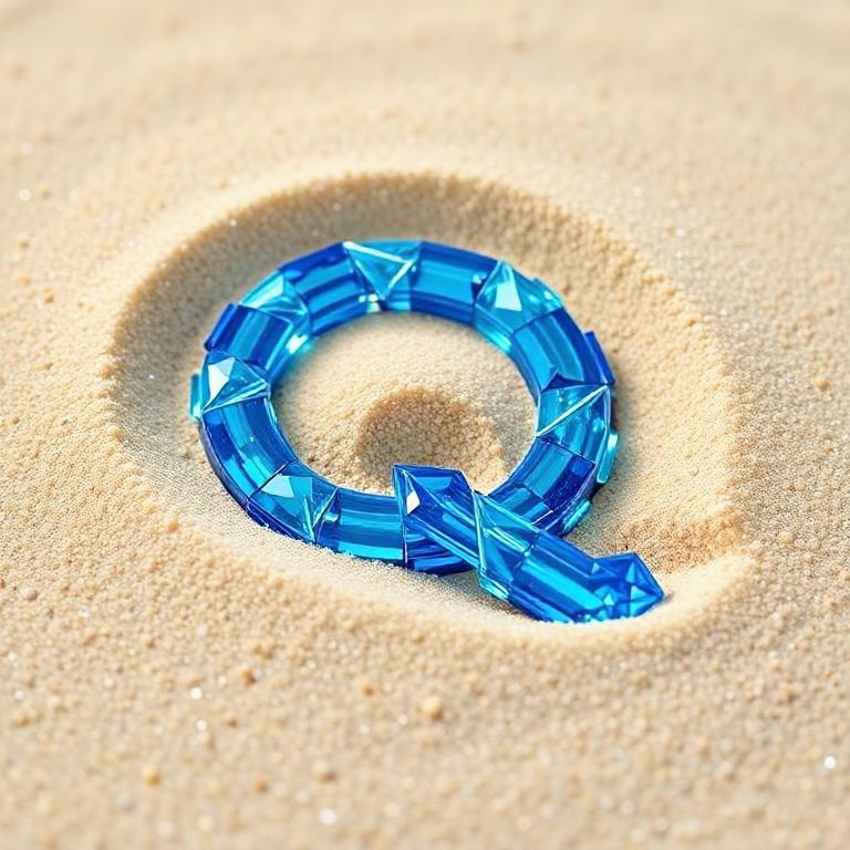 Sand — letter Q