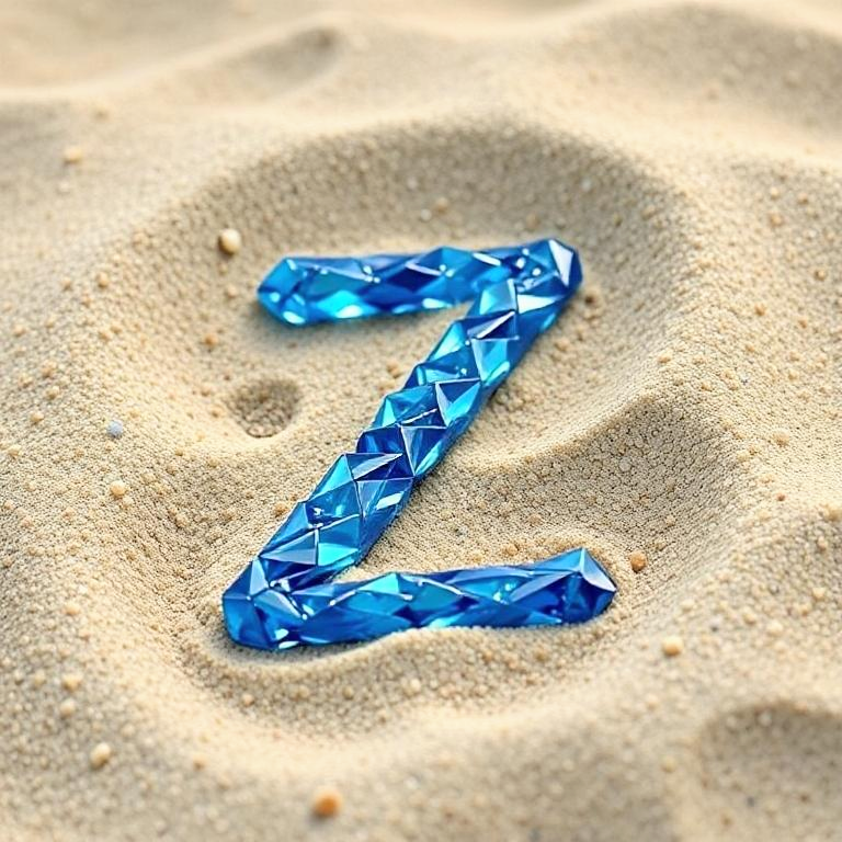 Sand — letter Z