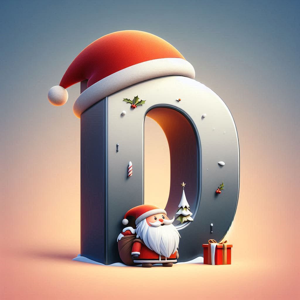 Santa Claus — letter D (variant 2)