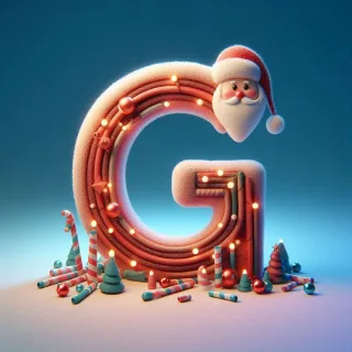 Santa Claus — letter G (variant 2)