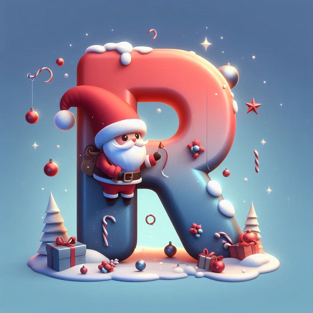 Santa Claus — letter R (variant 2)