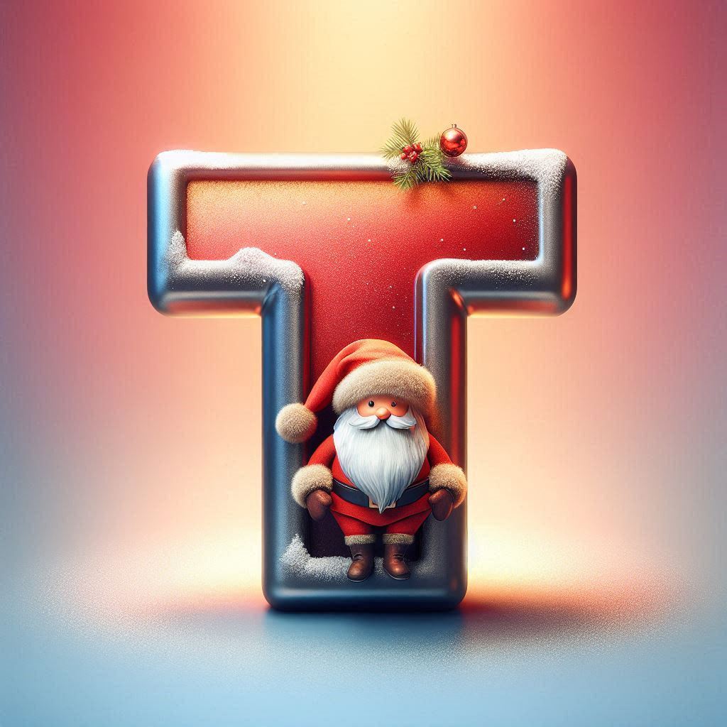 Santa Claus — letter T (variant 2)