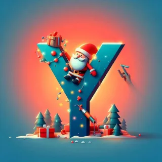Santa Claus — letter Y (variant 2)