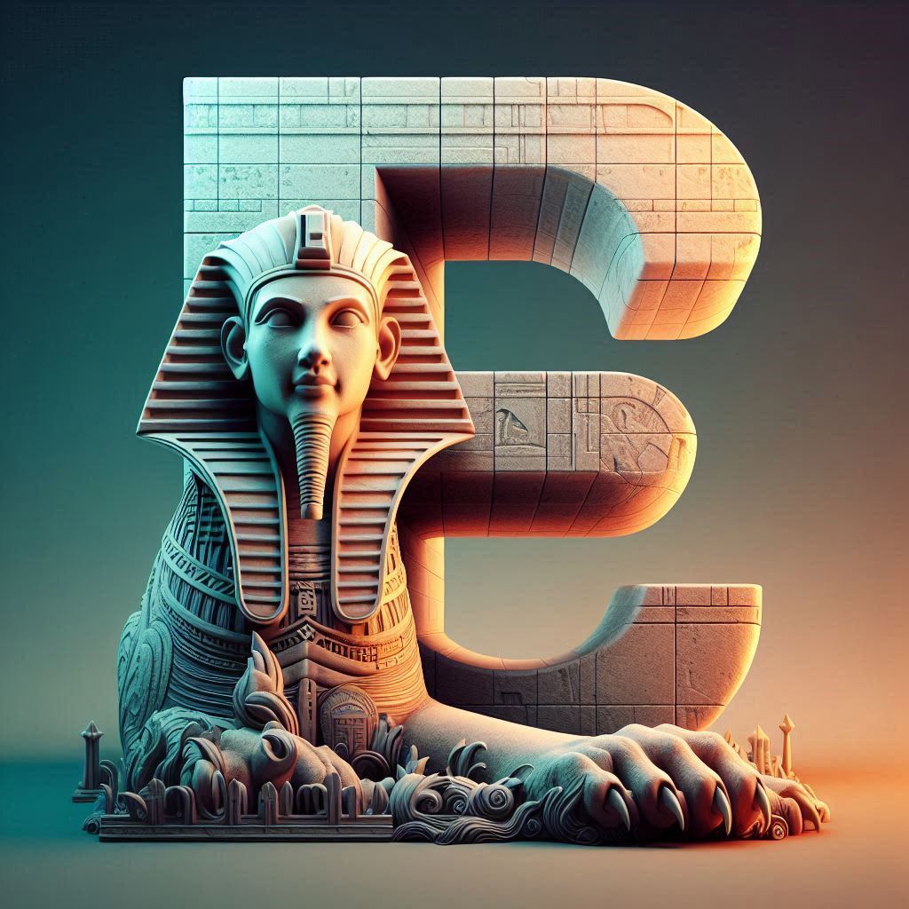 Sfinks — letter E (variant 2)