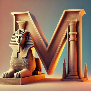 Sfinks — letter M (variant 2)