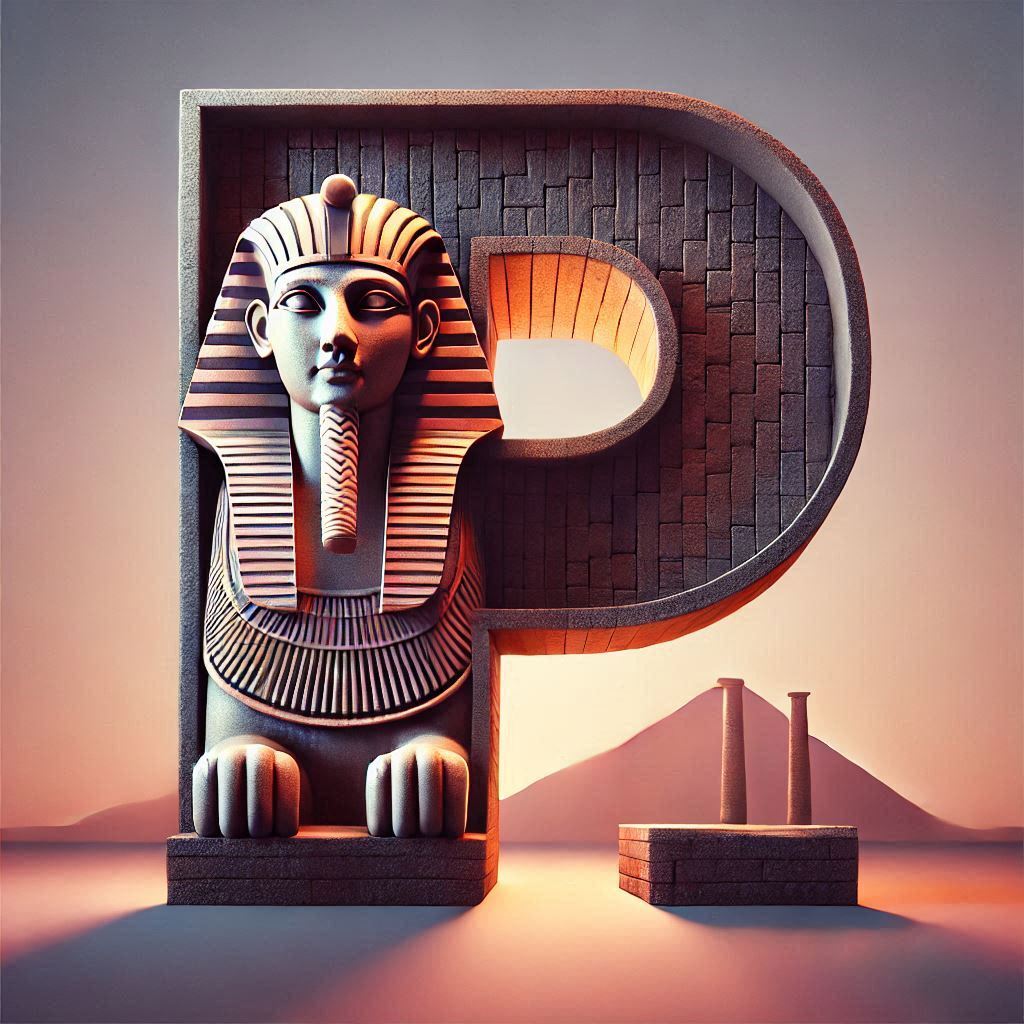 Sfinks — letter P (variant 2)