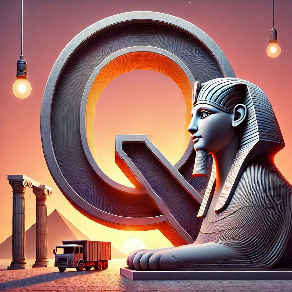 Sfinks — letter Q (variant 2)