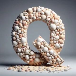 Shells — letter Q