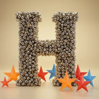 Silver bells — letter H