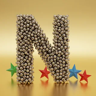 Silver bells — letter N