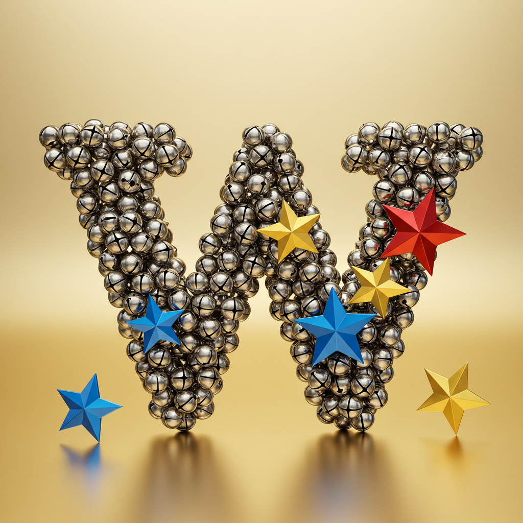 Silver bells — letter W