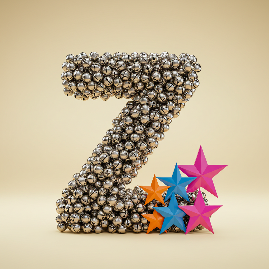 Silver bells — letter Z (variant 2)