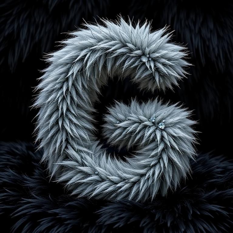 Silver fur — letter G