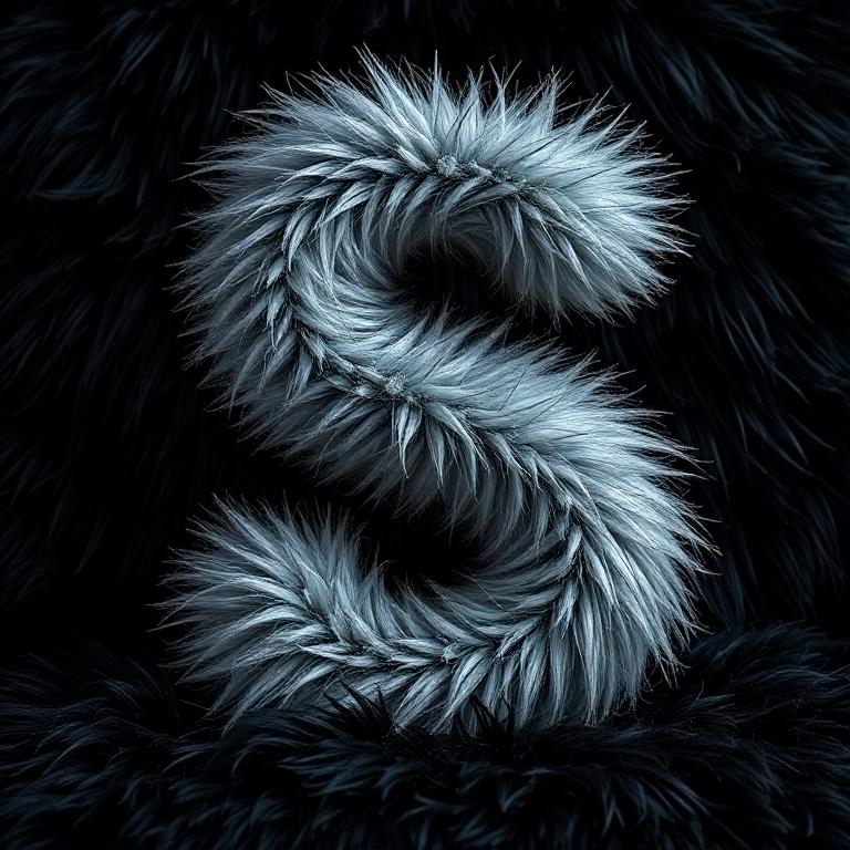 Silver fur — letter S