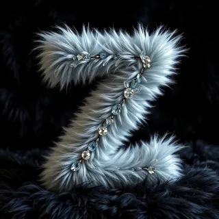 Silver fur — letter Z