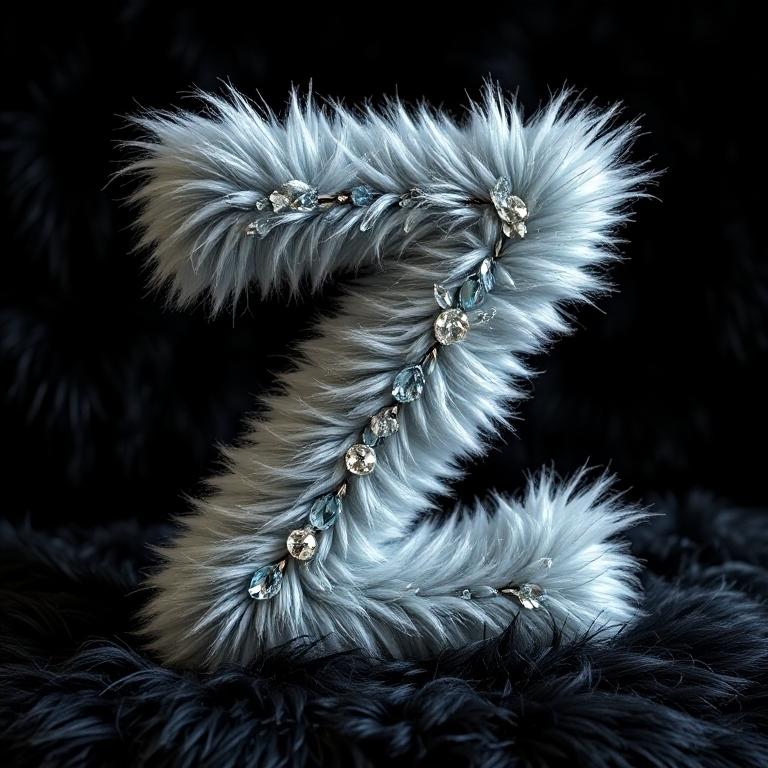 Silver fur — letter Z