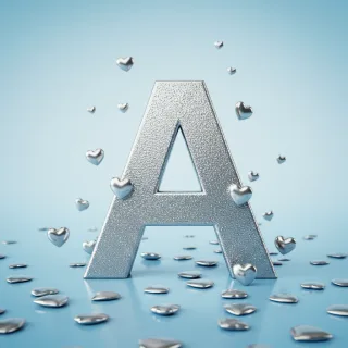 Silver hearts