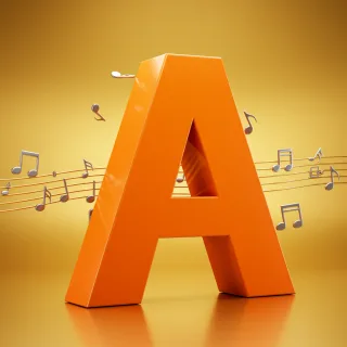 Silver music notes