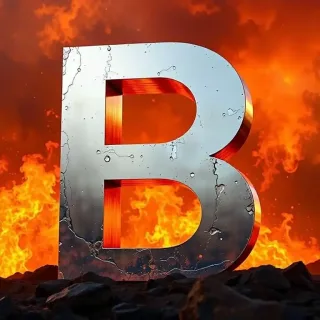 Silver piramid — letter B