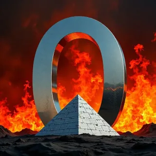 Silver piramid — letter O