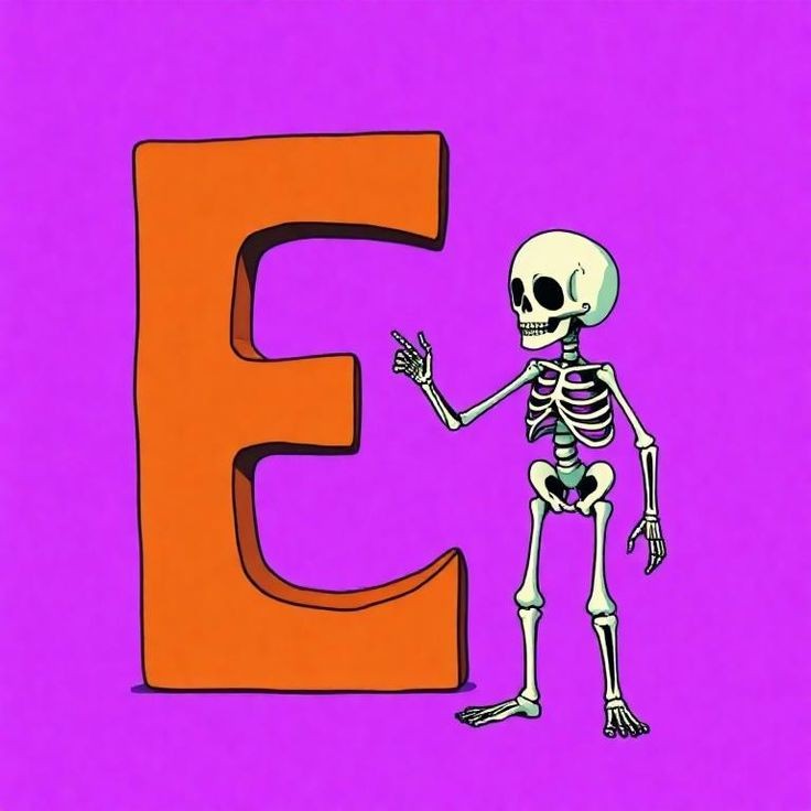 Skeleton — letter E