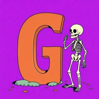 Skeleton — letter G