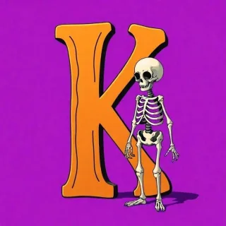 Skeleton — letter K