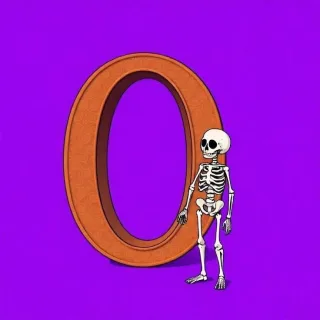 Skeleton — letter O