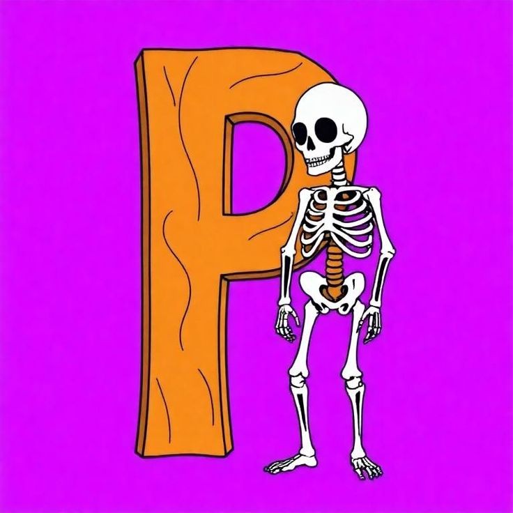 Skeleton — letter P