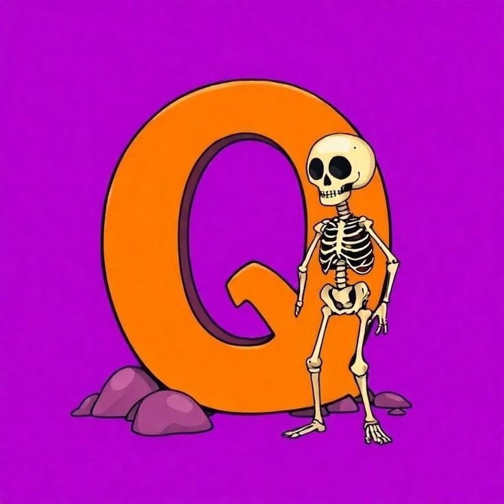 Skeleton — letter Q