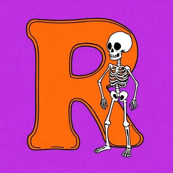 Skeleton — letter R