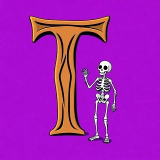 Skeleton — letter T