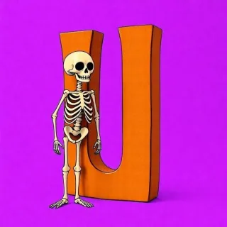 Skeleton — letter U