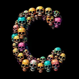 Skulls — letter C