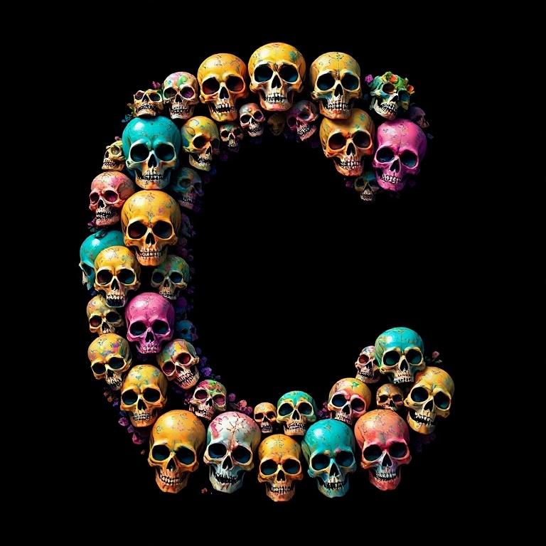 Skulls — letter C