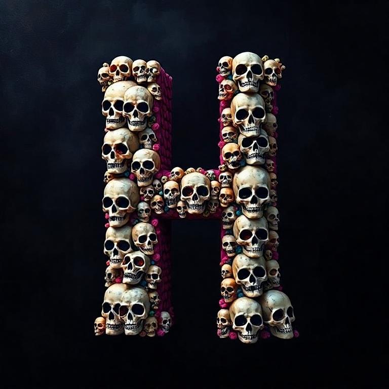 Skulls — letter H