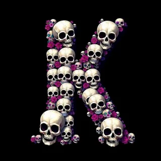 Skulls — letter K
