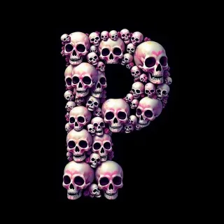 Skulls — letter P