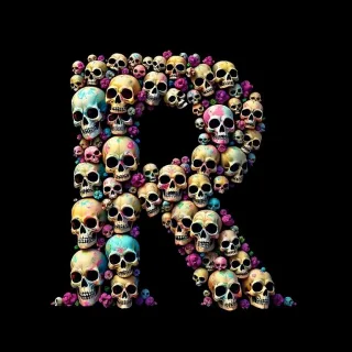 Skulls — letter R
