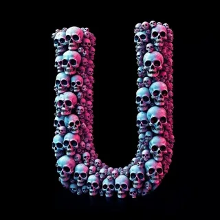 Skulls — letter U