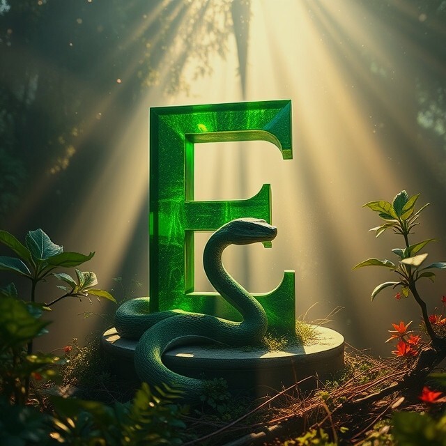 Snake — letter E
