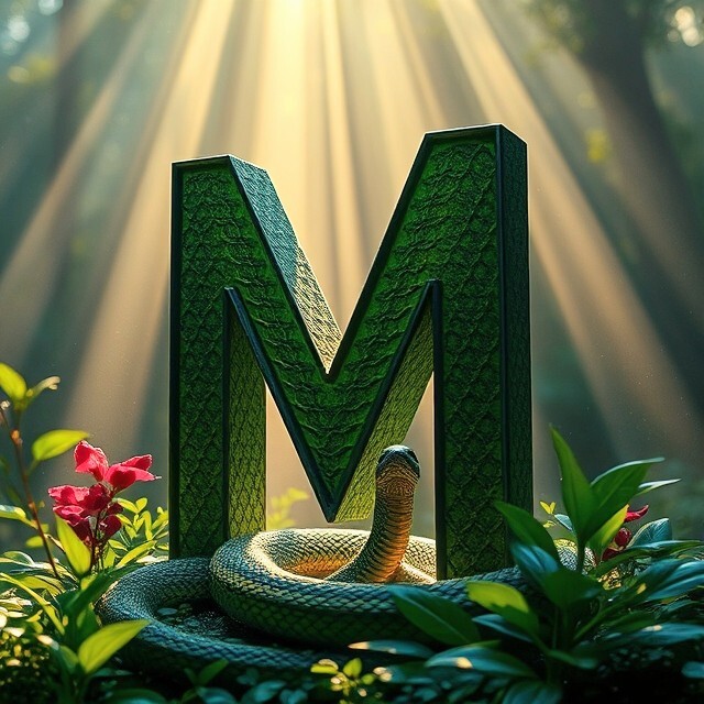 Snake — letter M