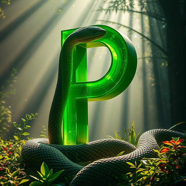 Snake — letter P