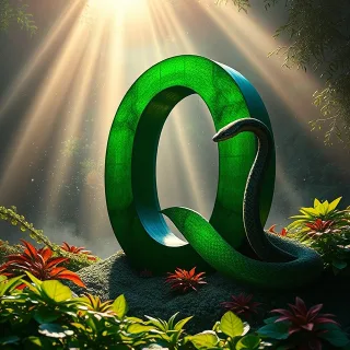 Snake — letter Q
