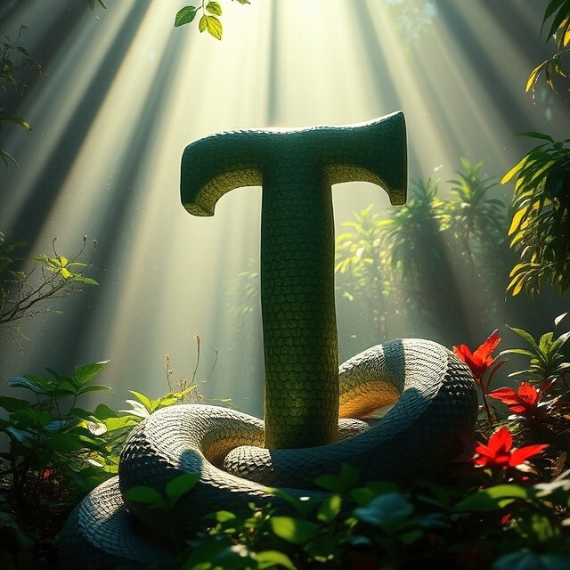 Snake — letter T