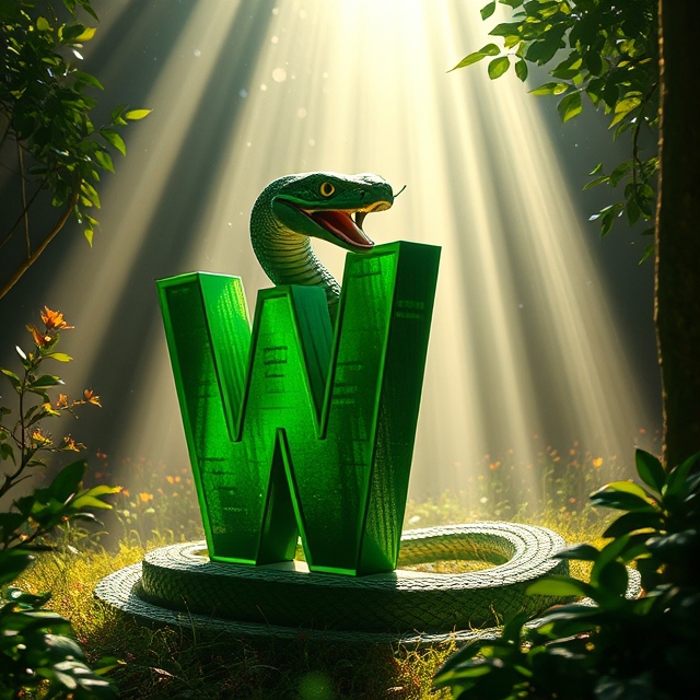 Snake — letter W