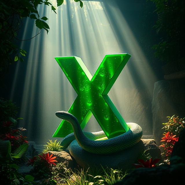 Snake — letter X