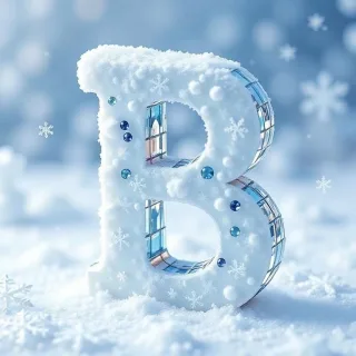 Snow 2 — letter B