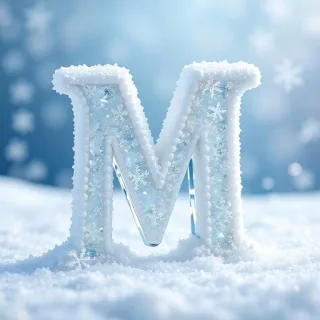 Snow 2 — letter M